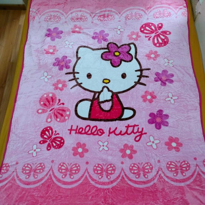 Selimut Dewasa SELIMUT HANDUK HELLO KITTY(W8L8) Selimut Selimut Tebal Jumbo BISA COD Selimut Dewasa 