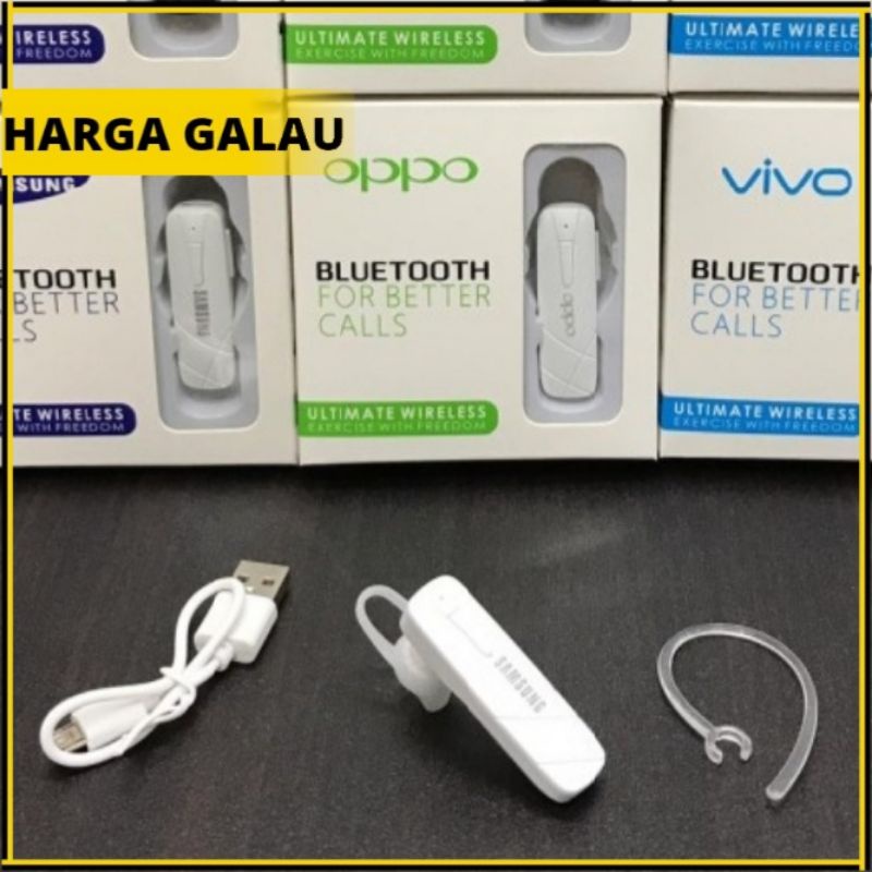 headset bluetooth single headset branded 1 kuping