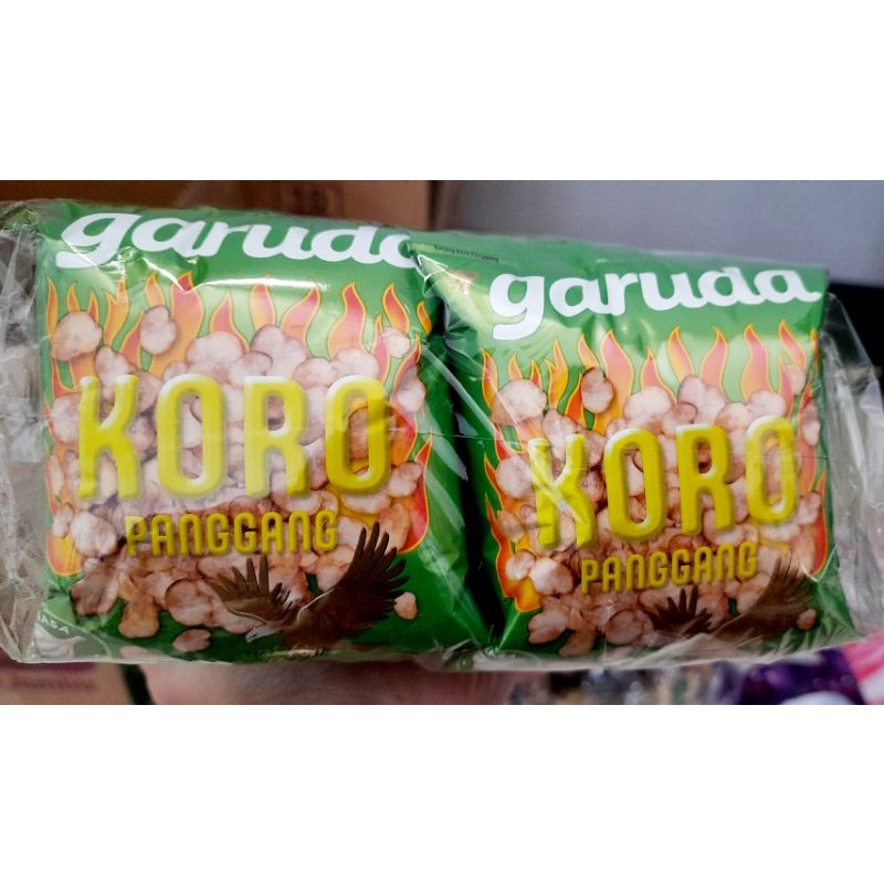 Garuda Rosta kacang oven / Garuda Kacang Koro / Garuda Kacang Kulit/ Kacang Atom Manis Gurih renceng 11 gr x 10pcs