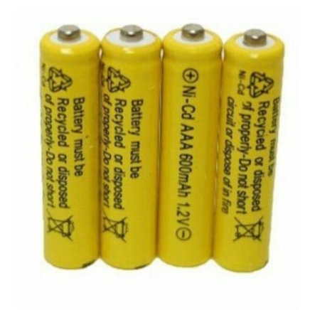 Batrei Rechargeable AAA Ni-CD 600 mAh 1.2V Bisa Isi Ulang Tahan Lama Berkualitas Terbaik