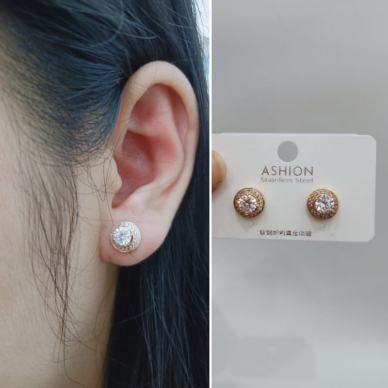 Anting Giwang Wanita Berlian Imitasi Blink Fashionanable