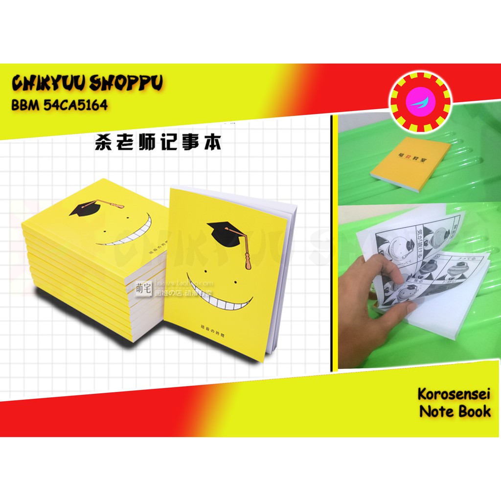 

KOROSENSEI NOTE BOOK BUKU CATATAN ANIME ANSATSU KYOUSHITSU