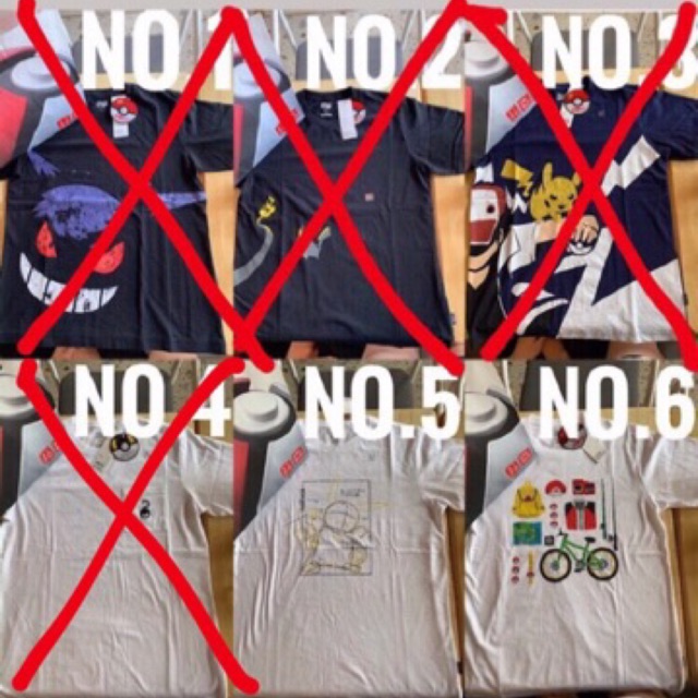 Baju / Kaos Uniqlo x Pokemon 2019