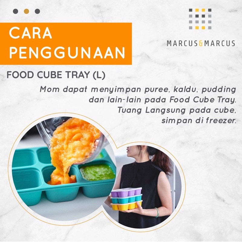 Marcus &amp; Marcus food cube tray 60ml