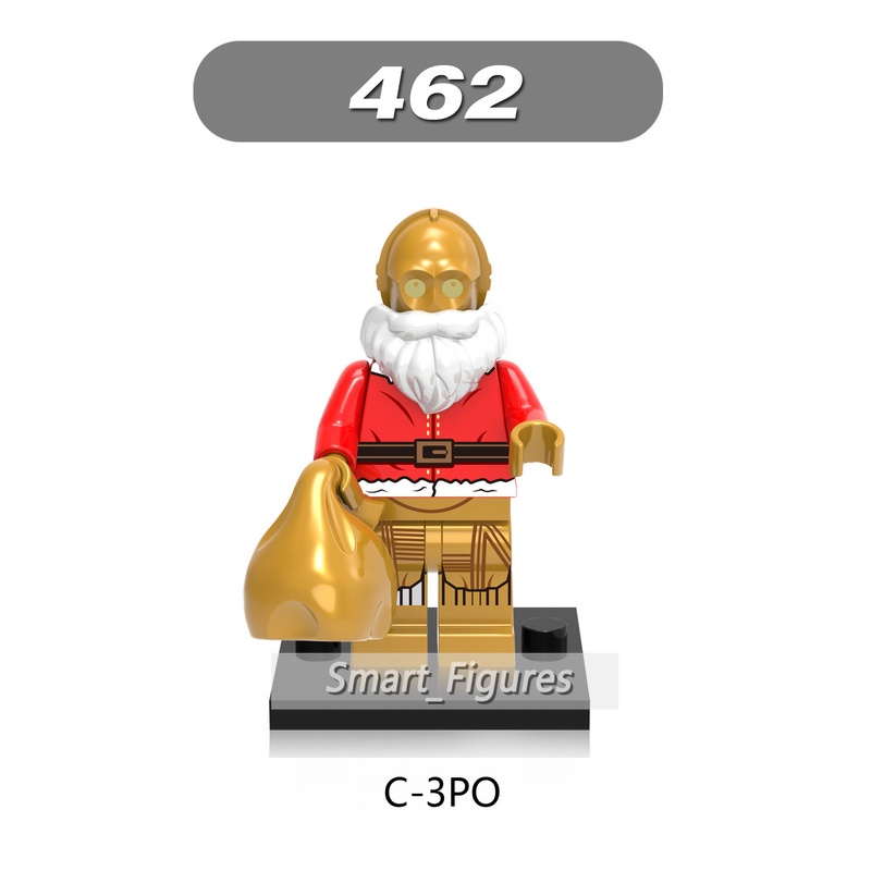 X0140 Mainan Action Figure Minifigures Santa Claus Darth Vader Harley Quin C-3PO Marvel Granny Untuk Hadiah Natal