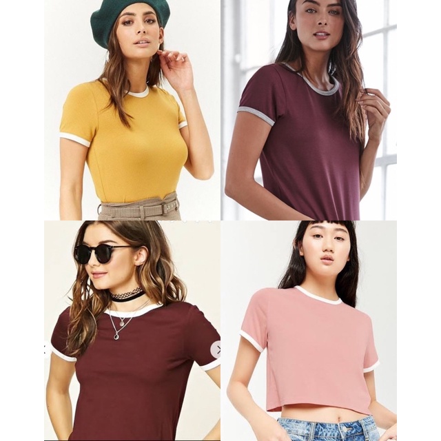 Forever21 Boxy Ringger Tshirt