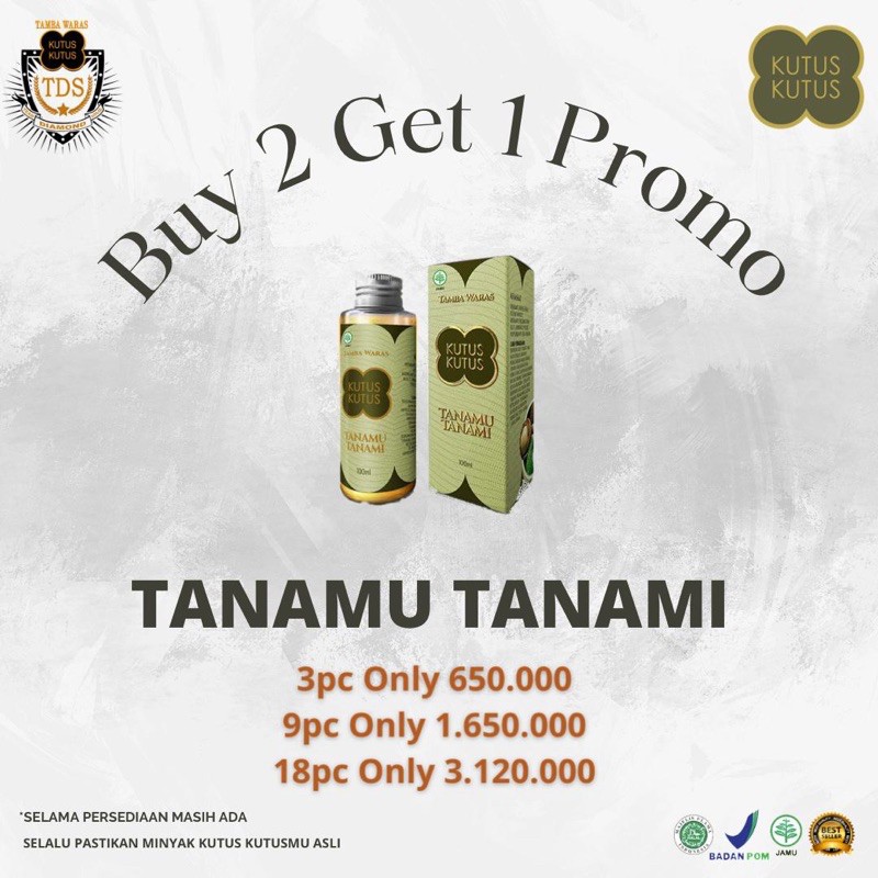 

minyak tanamu 2 free 1