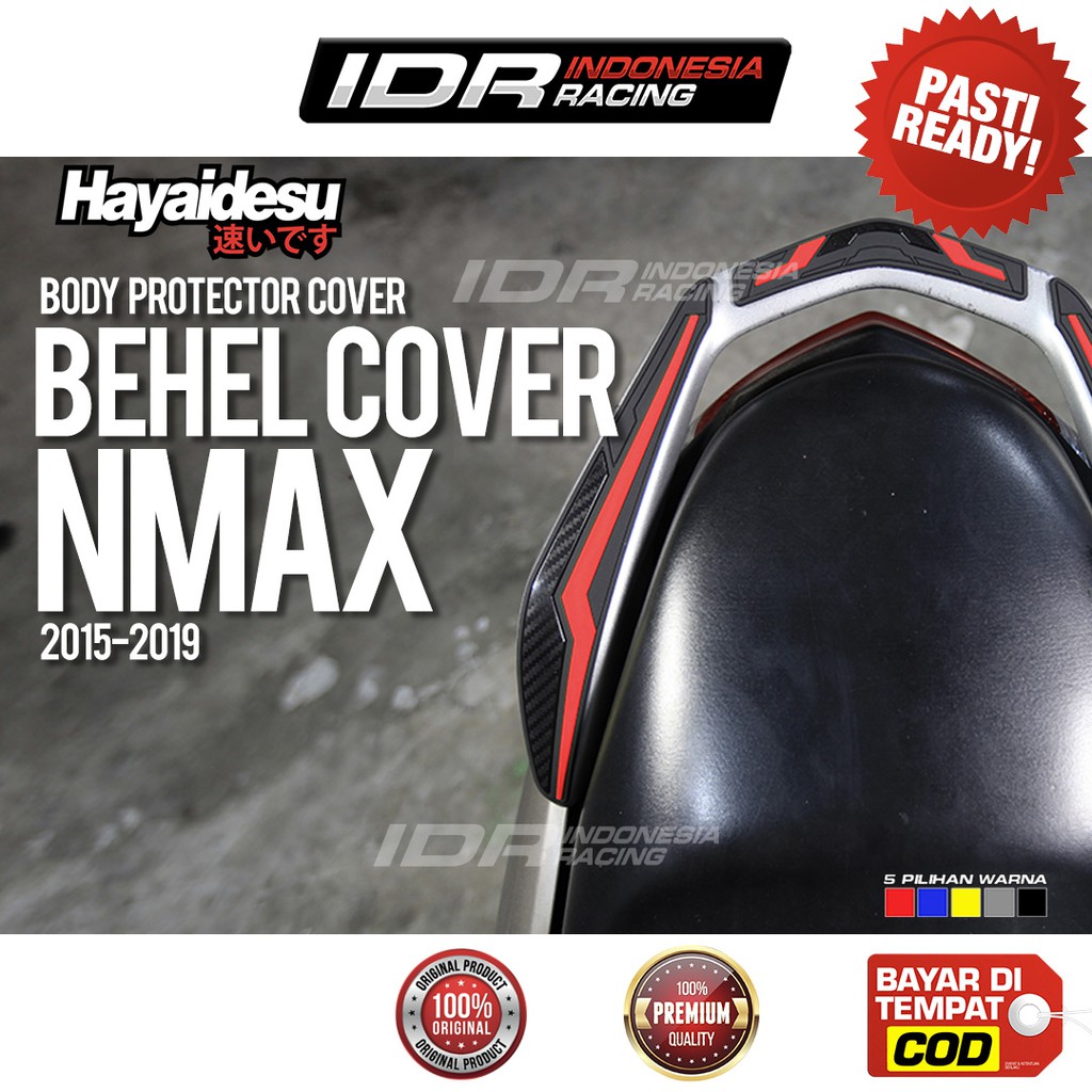 Behel Cover NMAX 2015 2019 Hayaidesu Stiker 3D Yamaha