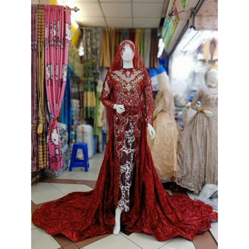 GAUN PENGANTIN SLIM | BAJU PENGANTIN PAYET TERBARU | KEBAYA AKAD | GAUN AKAD NIKAH | GAUN PENGANTIN