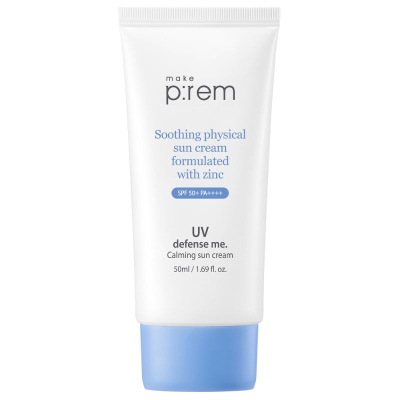 Make PREM UV DEFENSE ME. CALMING SUN CREAM SPF 50 50ML