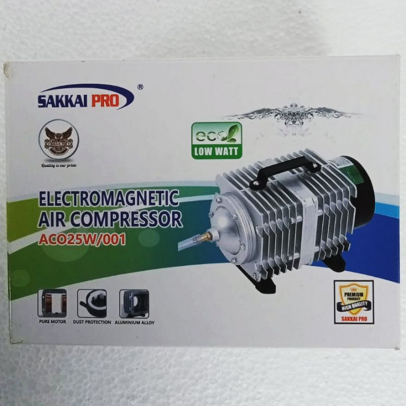 airpump aerator SAKKAI PRO ACO 001 25W 6 lubang mesin pompa gelembung udara aquarium kolam