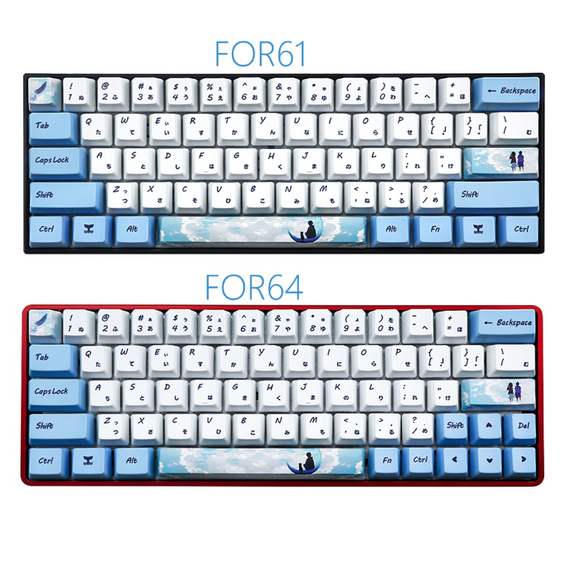 Btsg73 Untuk Key Dye Sublimation Keyboard Keycap PBT OEM Profil Keycap Untuk GH60 GK61