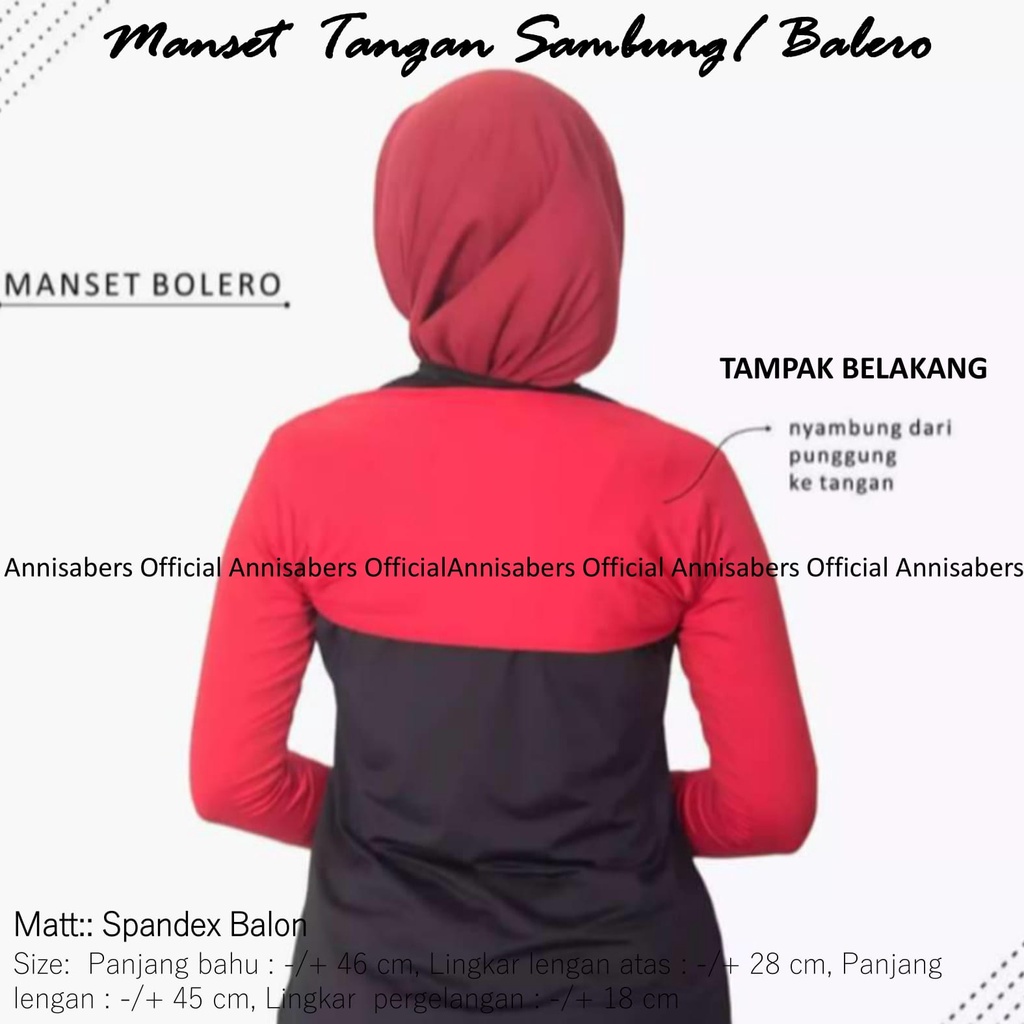 Manset tangan balero/ Manset balero lengan panjang/ Manset balero premium