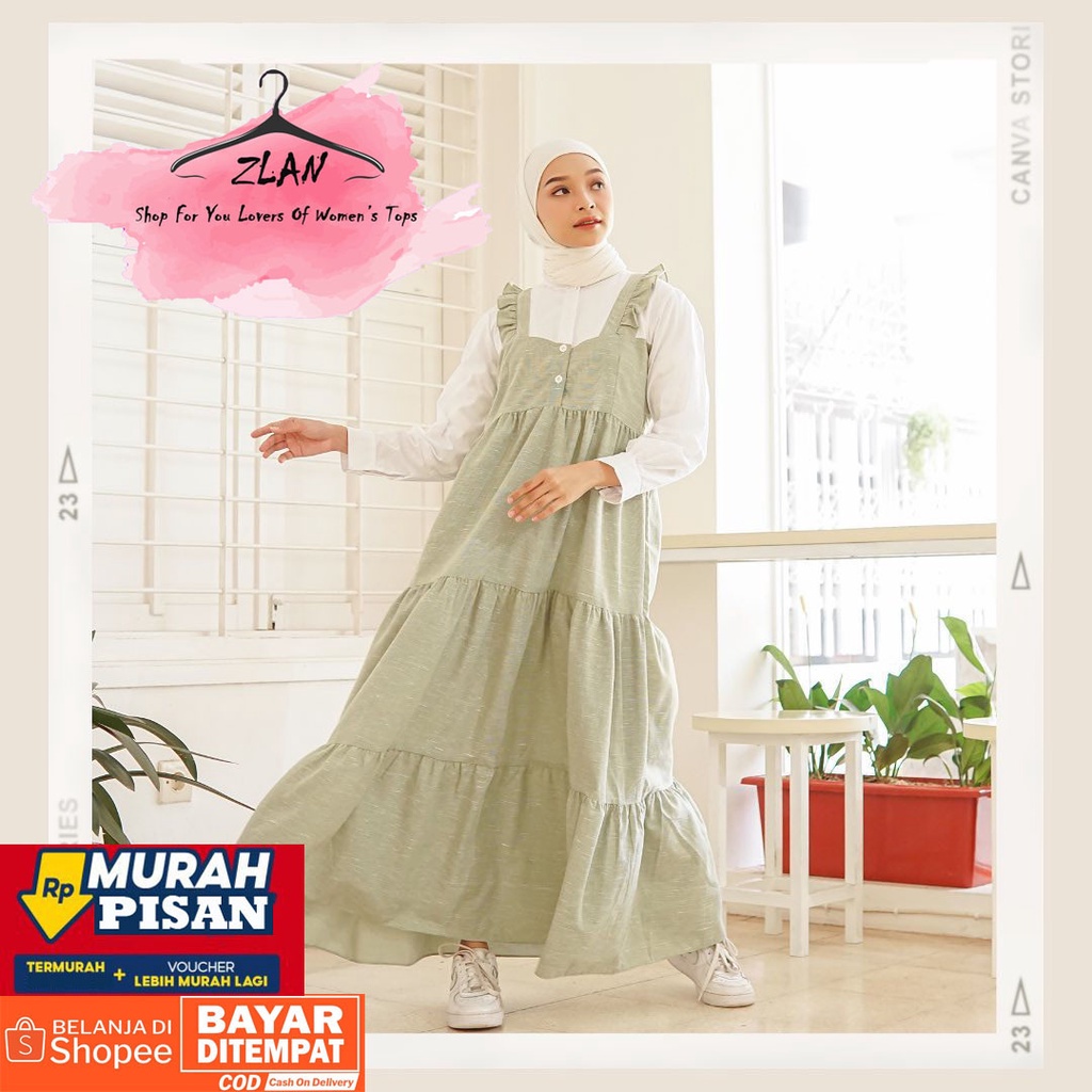 Baju Imfort Wanita Sakura Dress Syakila Premium Ada Ukura Jumbo