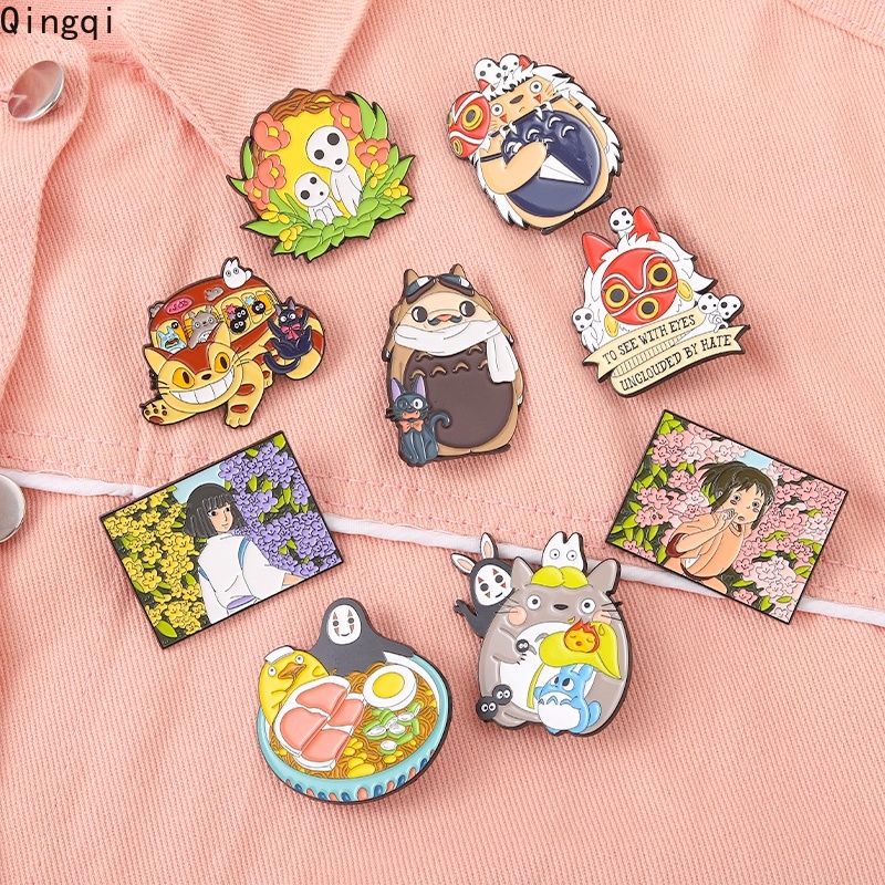 Bros Pin Enamel Desain Anime Spirited Away Totoro Untuk Koleksi