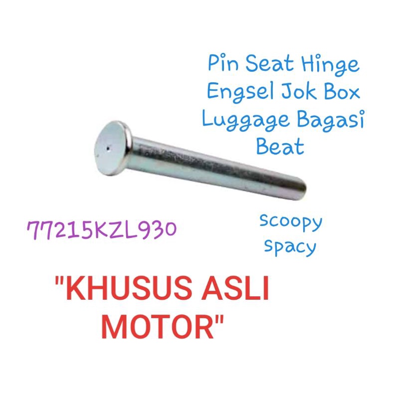 AHM Pin Seat Hinge, Engsel Jok Box Luggage Bagasi Beat, Scoopy, Spacy Vario 110 125 150, ORIGINAL, s