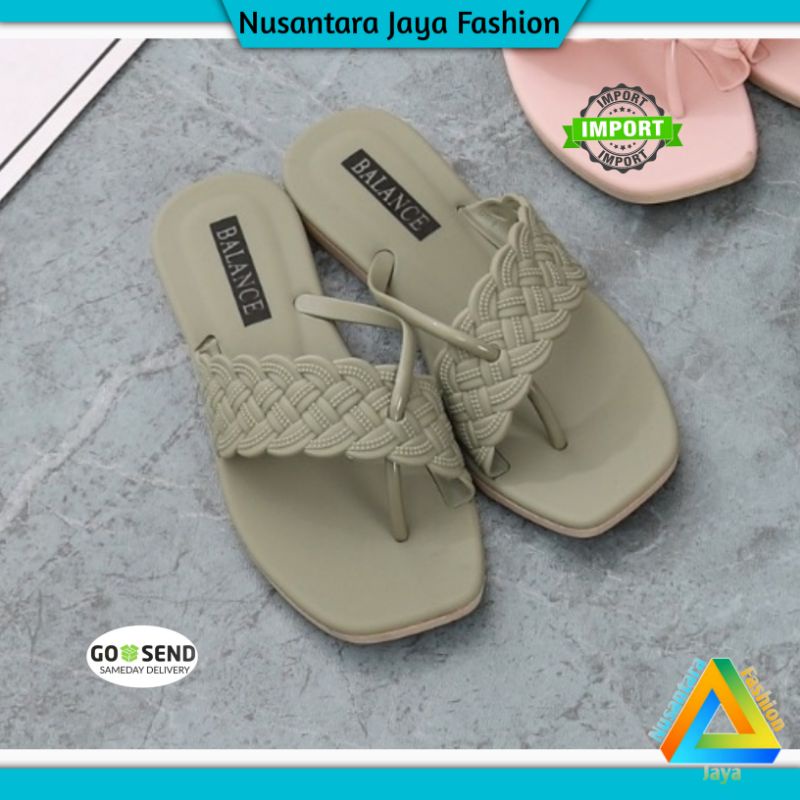 Sandal Jelly Wanita - Sandal Wanita Import - Sandal Balance 1203 23-Hijau