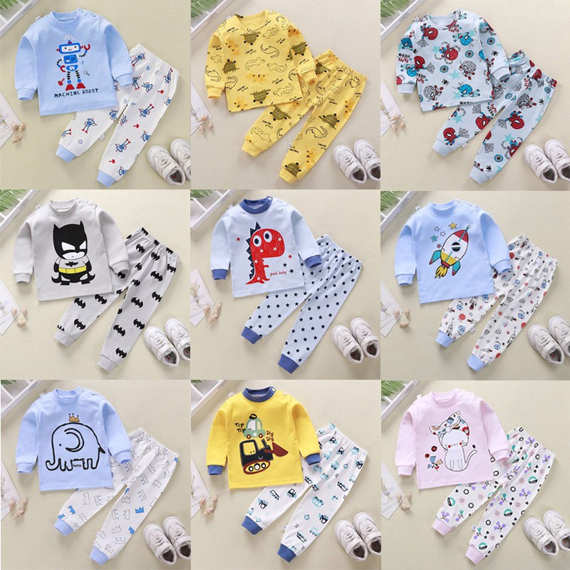 [Brandedbaby] PIYAMA ANAK LAKI-LAKI IMPORT / BOY PYJAMAS DINO MONSTER TRUCK ANEKA MOTIF