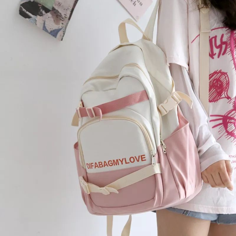 style my love ransel korea murah tas punggung perempuan dewasa sederhana backpack laptop komputer ri