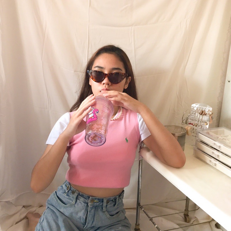 Thrift Vest Polo/ Rompi Knitwear/ Preloved Rajut