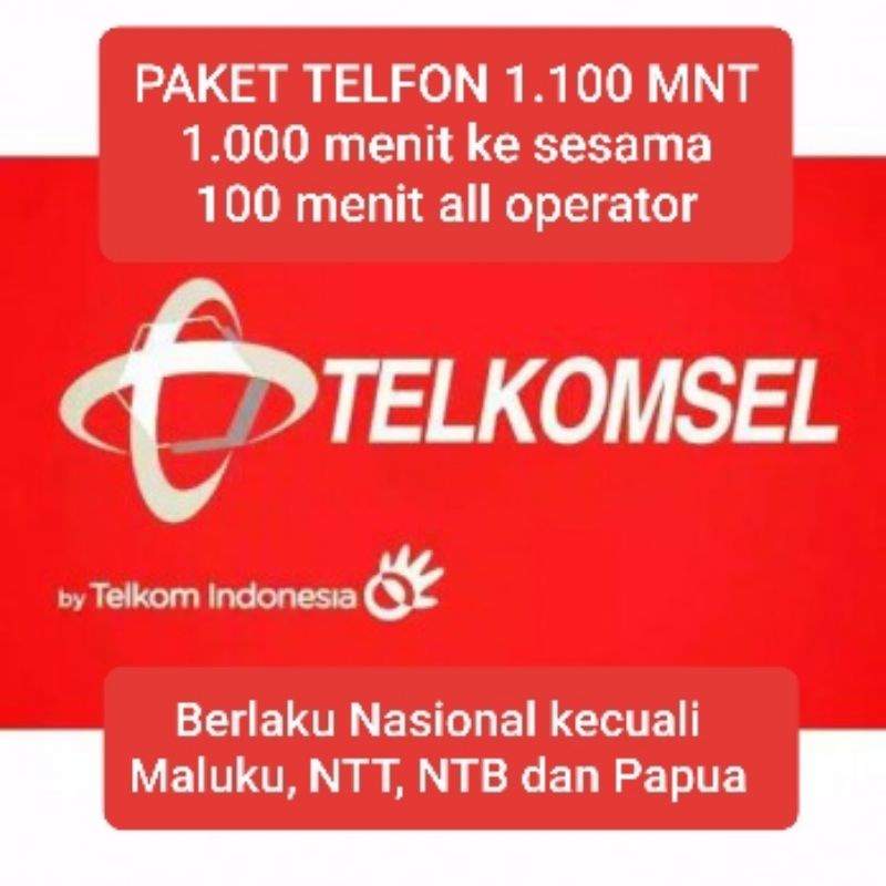 PAKET NELPON 1.100 MENIT TELKOMSEL 30HARI