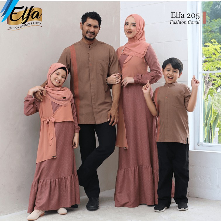 Sarimbit ELFA 205 FUSHION CORAL, KAHFI 176, KAGUMI 208, KAHFI KIDS 126, KAGUMI KIDS 89