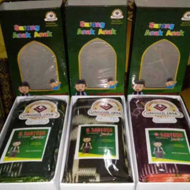 [unggul jaya] sarung anak H.santoso junior/sarung songket anak