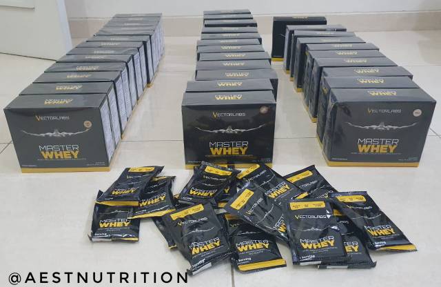 Vectorlabs Master Whey Sachet 1 Serving Susu Protein Shake Isolate Concentrate Supplement Fitness