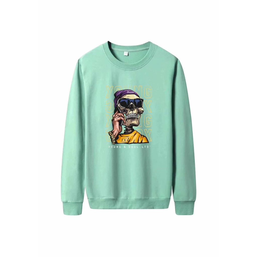 Sweater Pria Young And Cool Crewneck Pria M - XXL