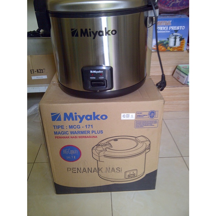 MIYAKO  RICE COOKER JUMBO MIYAKO 6 LT MCG 171