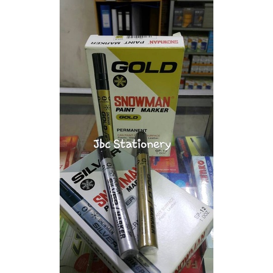 

TULIS-ALAT- SPIDOL EMAS / GOLD / SILVER SNOWMAN PERMANENT - GOLD -ALAT-TULIS.