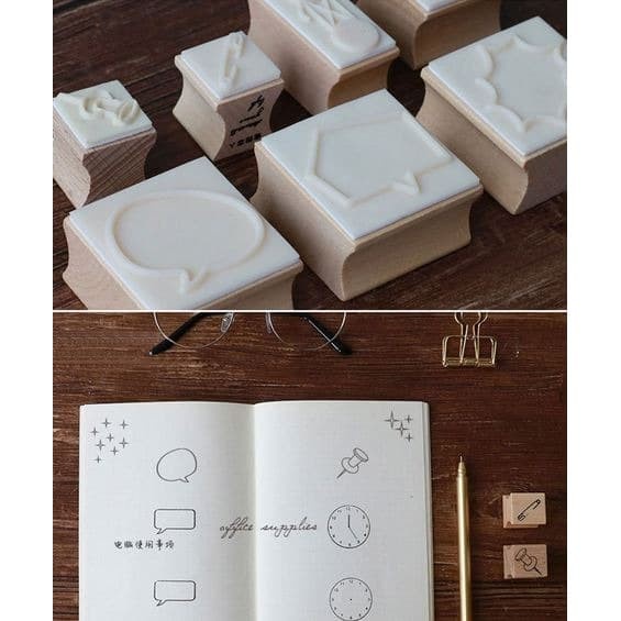 Wooden Stamp - Office Series