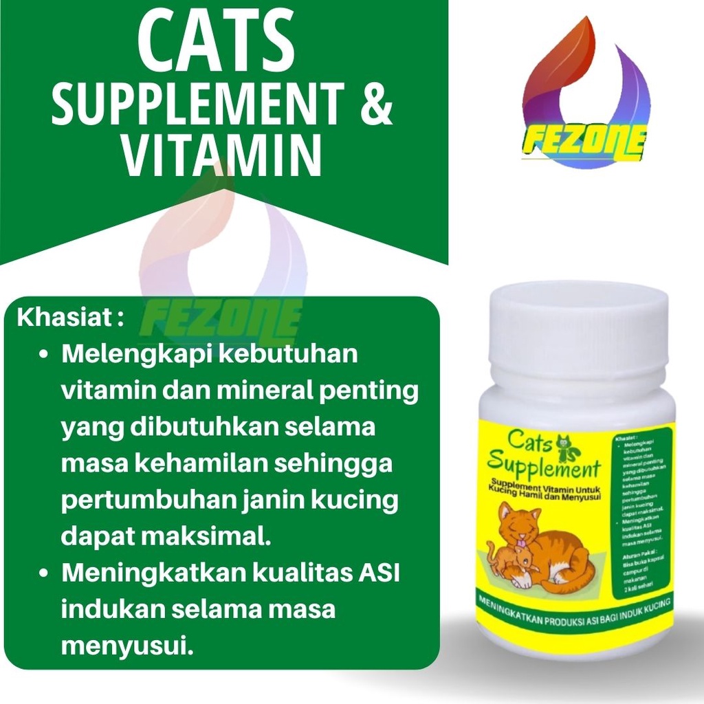 Vitamin Induk Kucing Hamil Dan Menyusui FOR ASI FEZONE