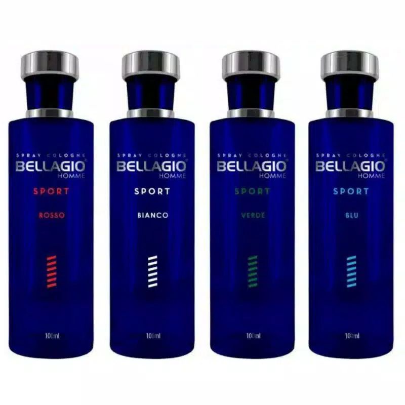 PARFUM BELLAGIO SPORT 100ML ROSSO / BIANCO / VERDE / BLU