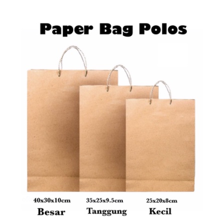 

Paket 3 PCS Paper Bag Motif / Paper Bag Kraft Polos / Goodie Bag / Shopping Bag Kertas