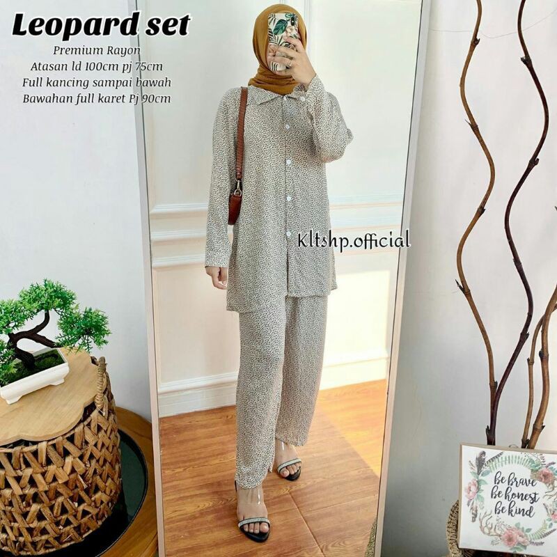 LEOPARD SET || SETELAN RAYON WANITA || SETELAN BUSUI MURAH