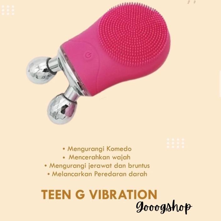 ✾ Teen G Vibration Facial Cleanser Brush Sikat Pembersih Wajah Elektrik ◊