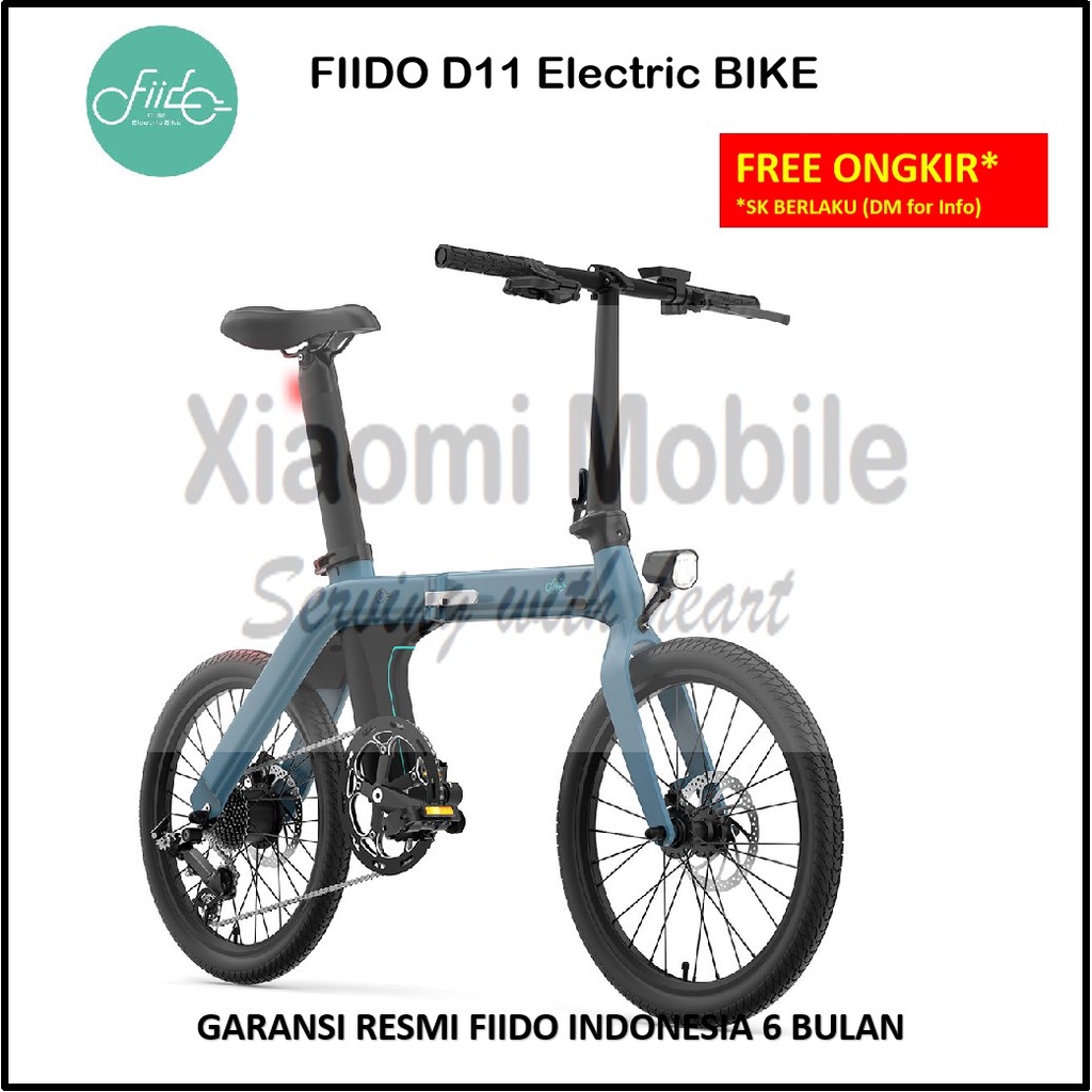 Fiido D11 Electric Bike 20 Inch 11.6 Ah Sepeda Listrik Sepeda Lipat Garansi Resmi