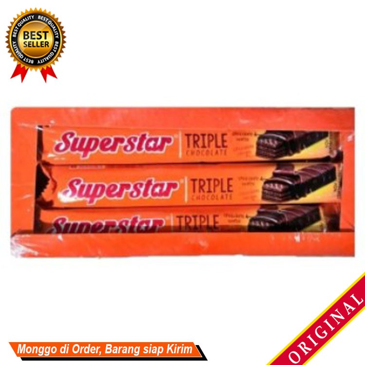 

Wafer Coklat Kue Biskuit Jajanan Snack camilan keluarga ~ Superstar Wafer Salut 18g