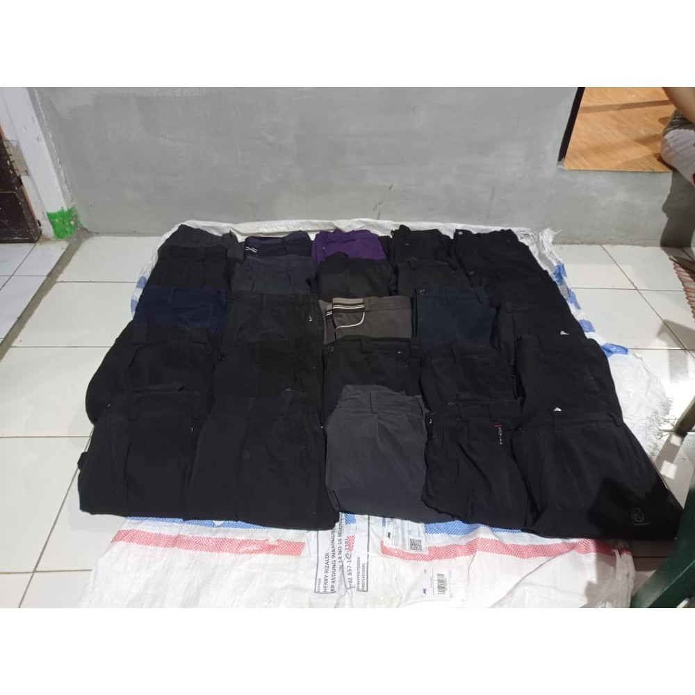 Borongan celana outdoor polos 25pcs