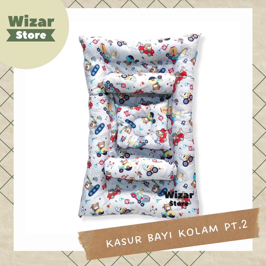 Kasur Bayi Model Kolam Karakter Lucu Part 2 / Kasur Bayi Free Bantal + Guling / Wizar Store