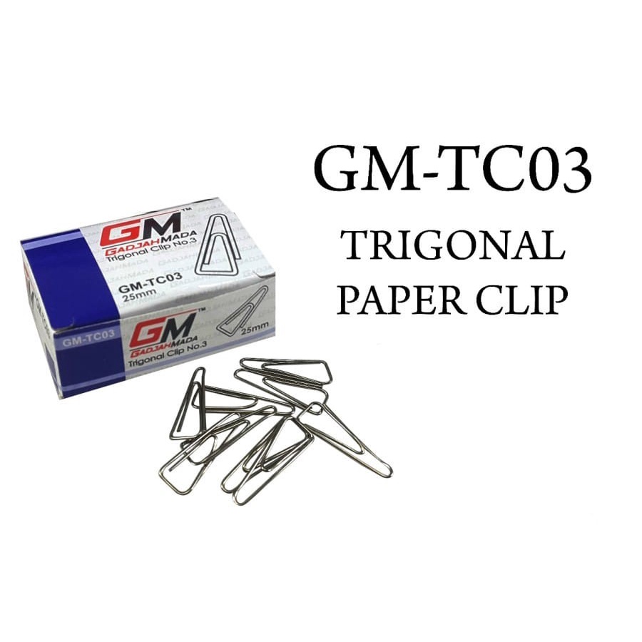 Paper Clip No.3 GM-TC 03 Paper klip Alat Tulis Menjepit Mengait Pengait Menyatukan Lembar Lembaran Praktis Simple Mudah DIY Perlengkapan Stationery Buku Book Sekolah School Peralatan Art Seni Kesenian Home Stuff Kawat Wire Plastik Grosir Prakarya Malang