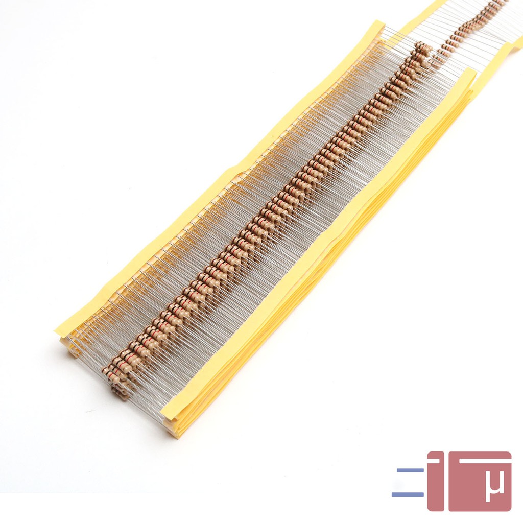 x10 Resistor 1K 1/2W Karbon 5% Taiwan Kaki Tembaga