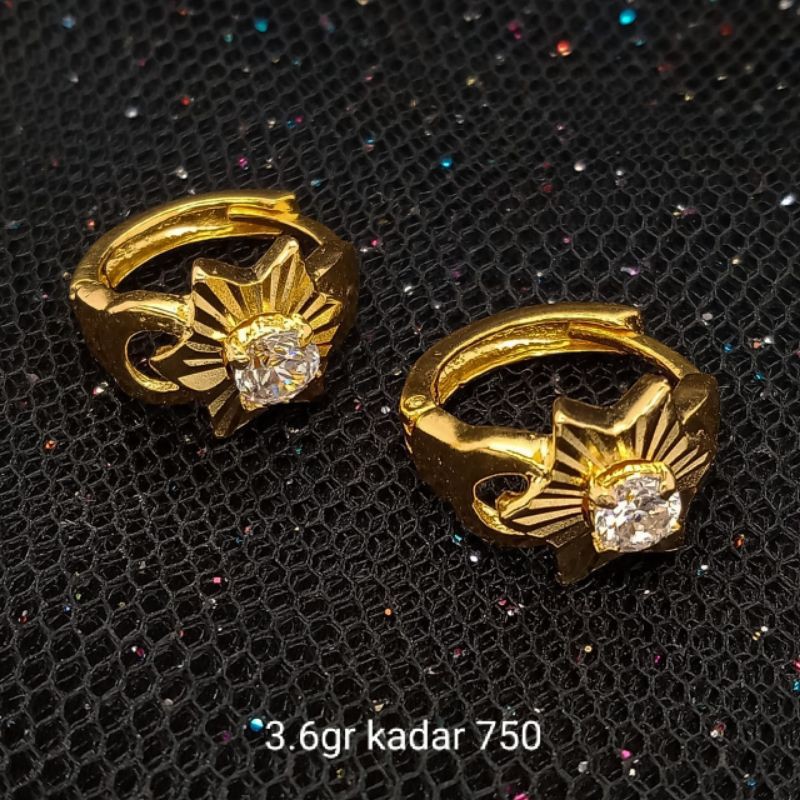 Anting Emas 17 K - 3.6gr Kadar 750 - 3061