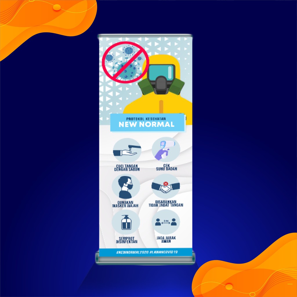 ROLL UP BANNER CETAK 60 x 160 cm