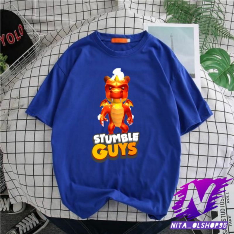 kaos anak stumble guys karakter spesial baju stumble guys Inferno dragon