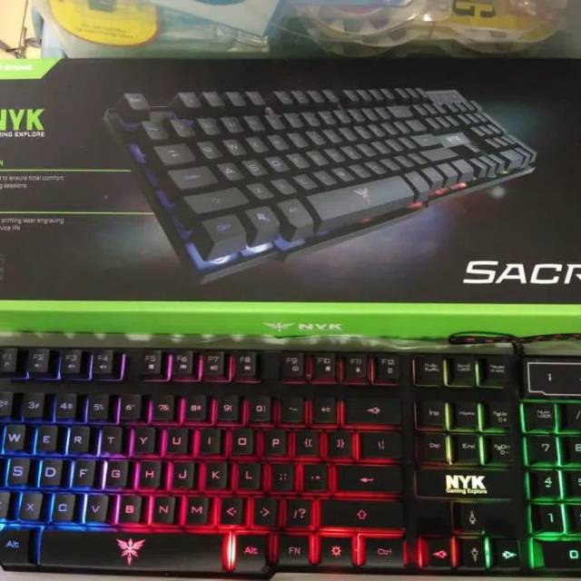 Nyk K-02 Sacred Keyboard Gaming BackLight Hitam