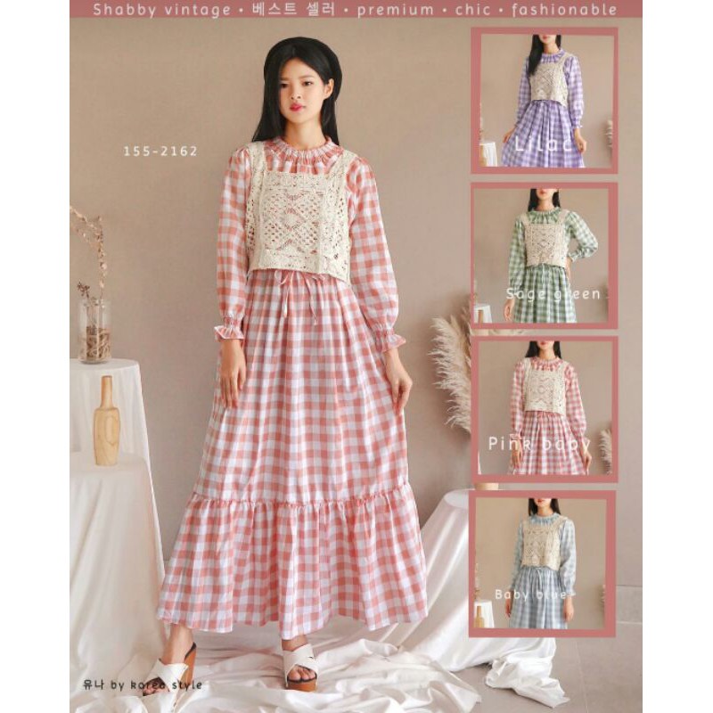 gamis rompi rajut 2162 by Yuna