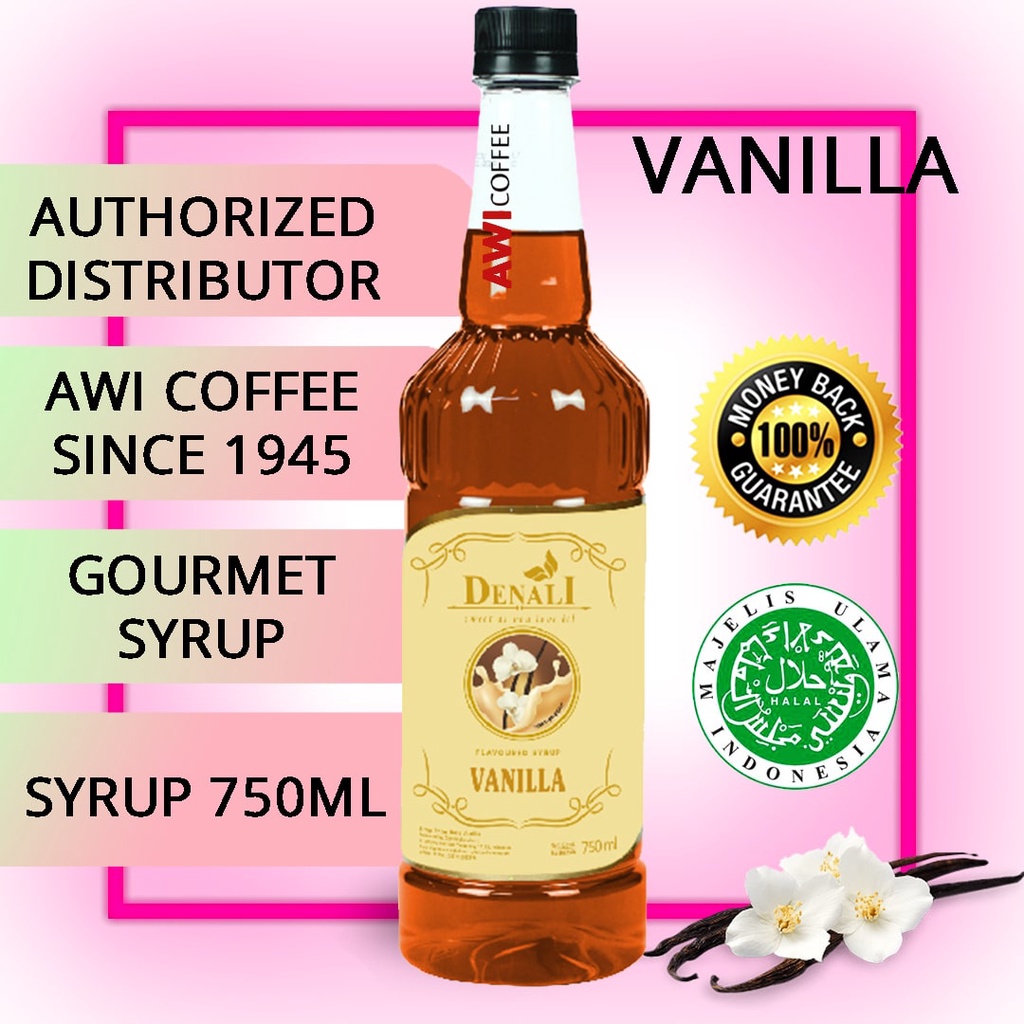 

Awi Segar Harum I Syrup Vanilla 750ml I denali I coffee | Flavored