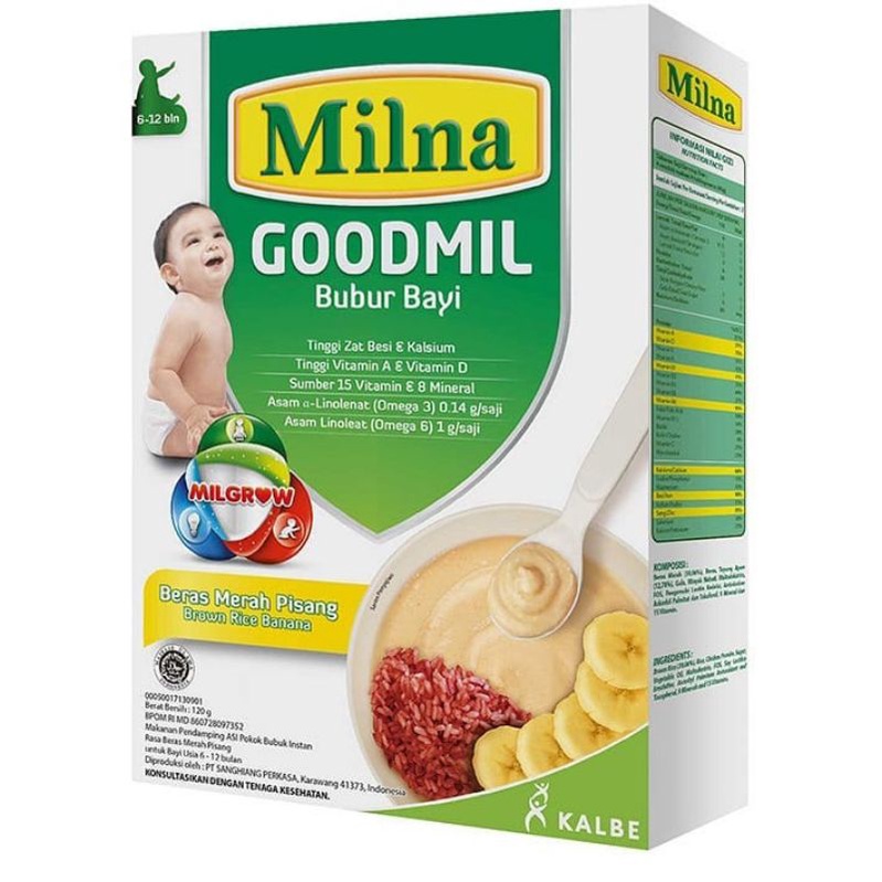 Milna Goodmil bubur Bayi MPASI 6+ 8+ bulan